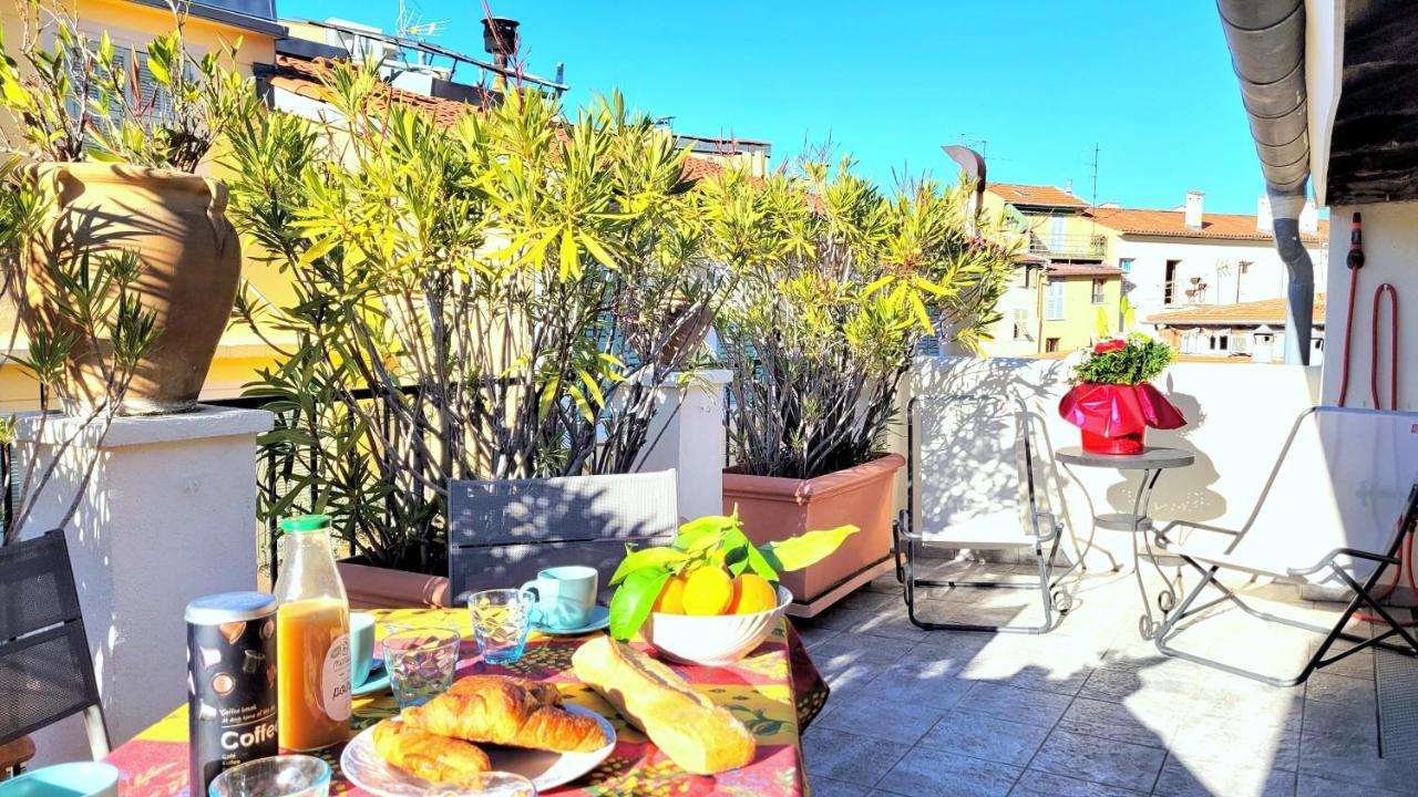 Appartement de charme Niçois - 2 CHB&2 SDB - AC - Terrasse - Vieux Nice Extérieur photo