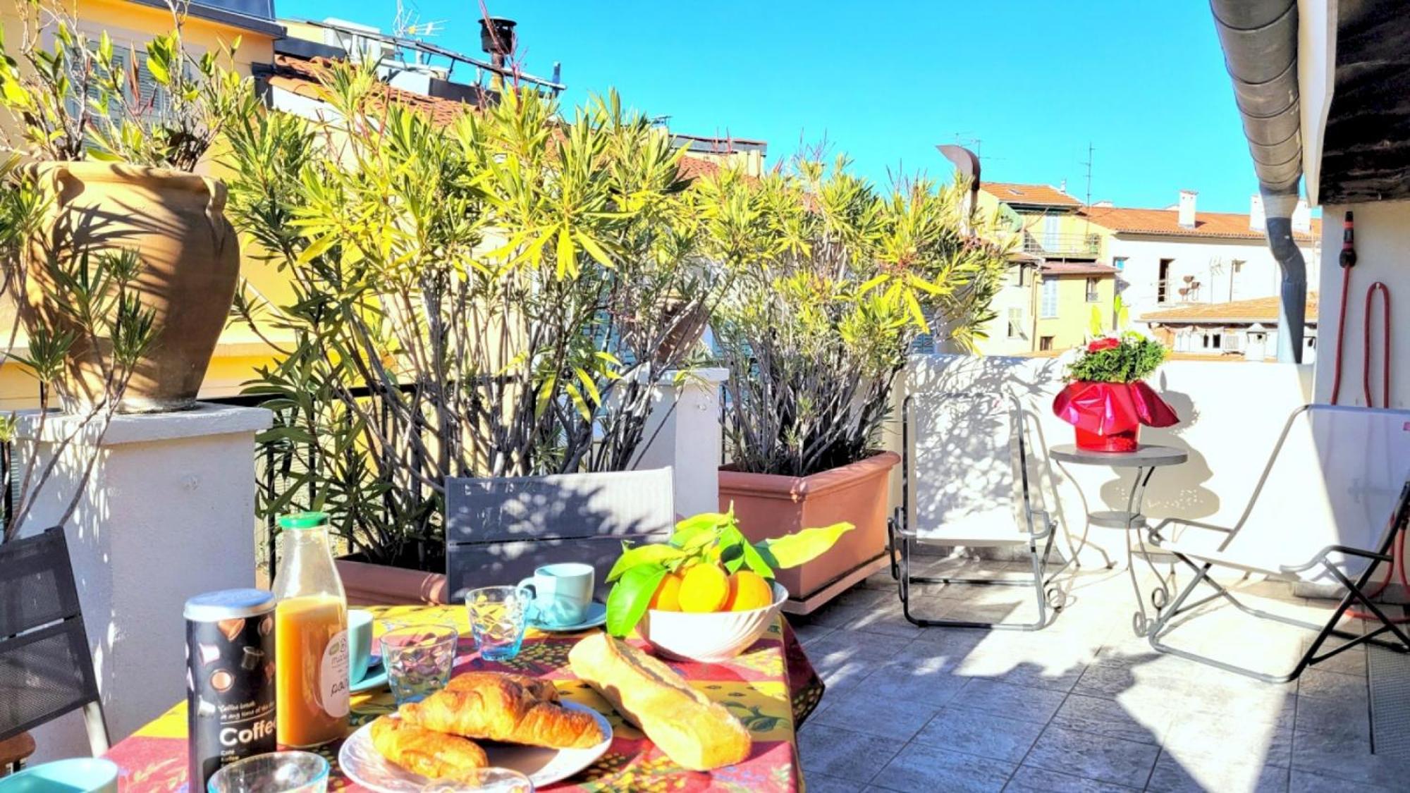 Appartement de charme Niçois - 2 CHB&2 SDB - AC - Terrasse - Vieux Nice Extérieur photo